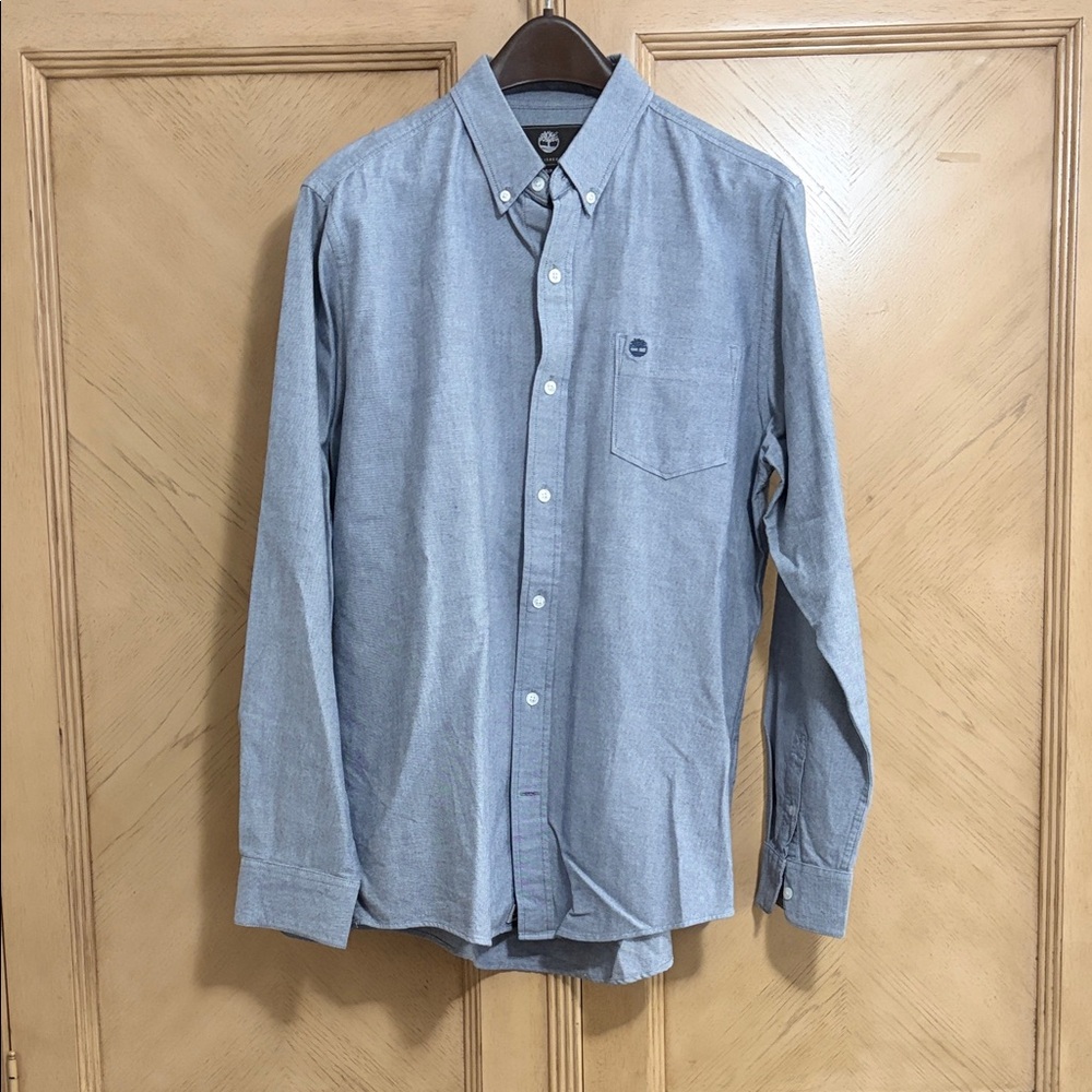 Timberland Men's Blue Button-Down Shirt - S